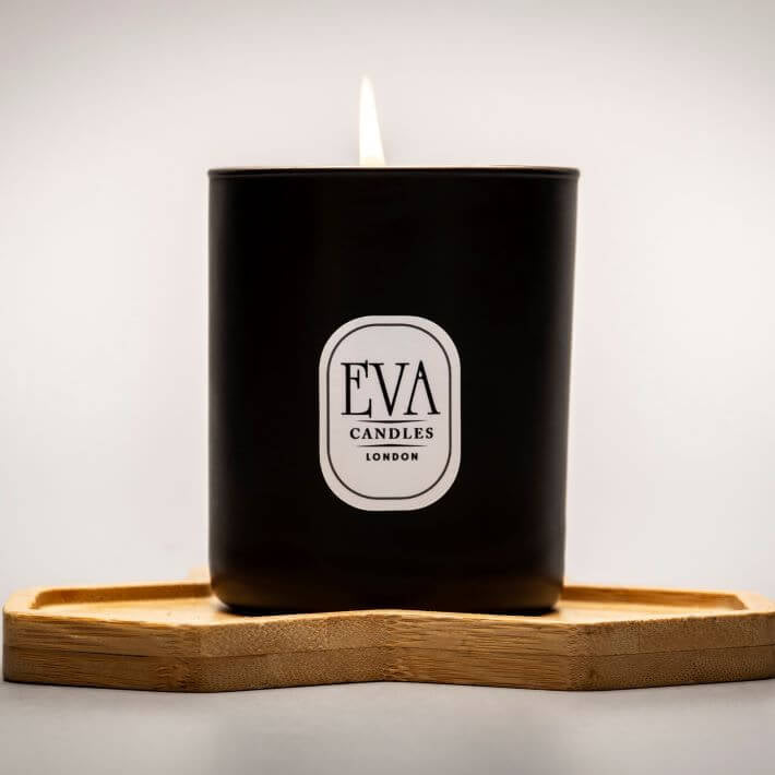 Fig Candle in the black glass