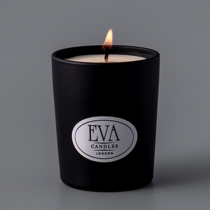 MINI candles,  black glass,  UK 2023